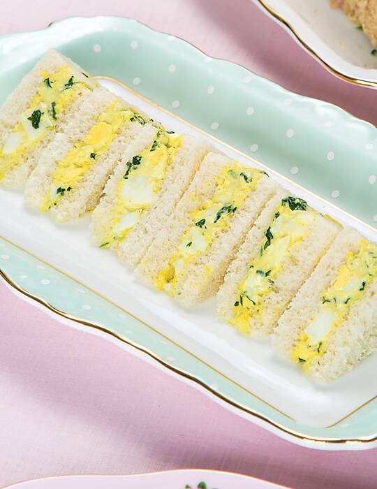 Egg and watercress tea sandwiches
