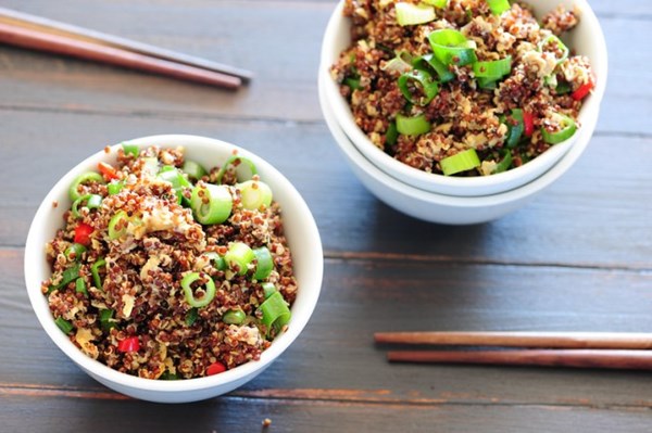 Egg fried quinoa