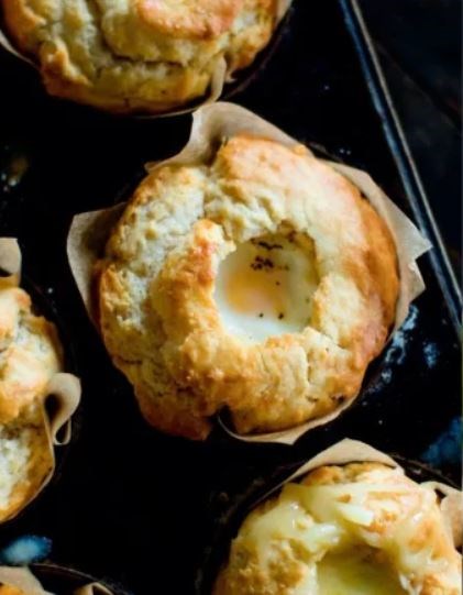 Egg in a biscuit
