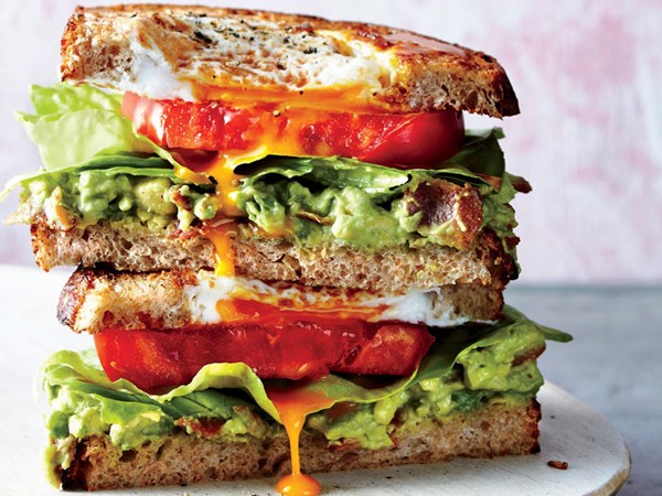 Egg-in-a-nest BLT sandwiches