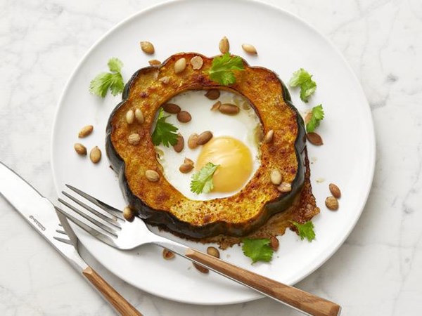 Egg in a squash hole