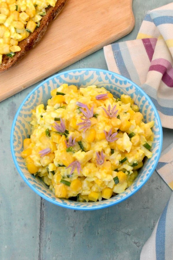 Egg mayo with sweetcorn