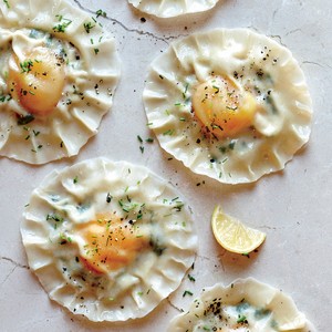 Egg ravioli