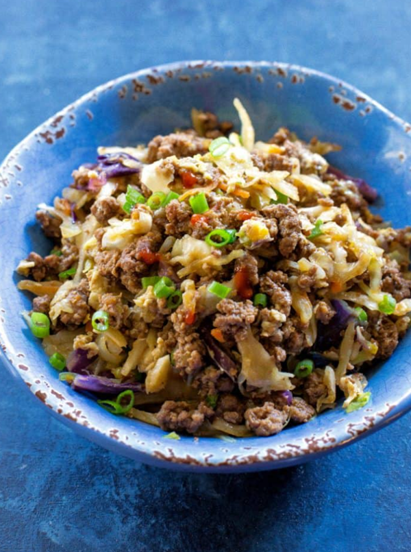 Egg roll in a bowl