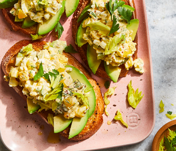 Egg salad & avocado toasts