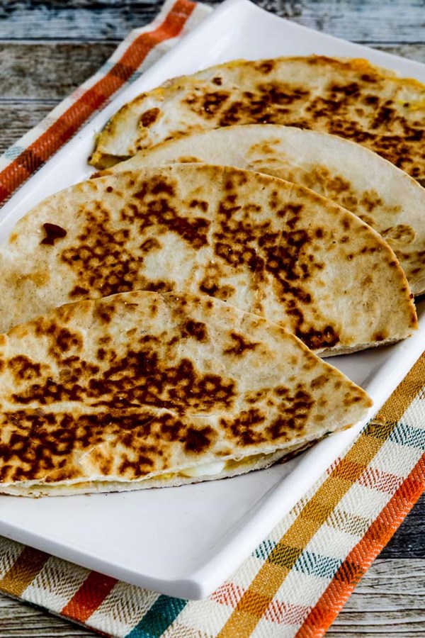 Egg salad and cheese quesadillas from a Kalyn's Kitchen reader