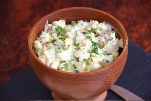 Egg salad with classic flavorings