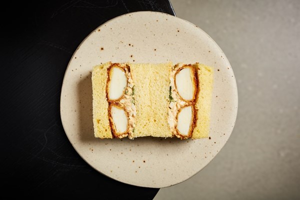  Egg tofu katsu sando