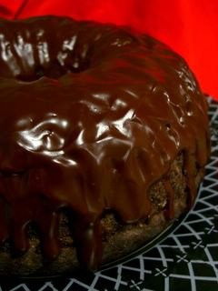 Eggless chocolate bundt cake