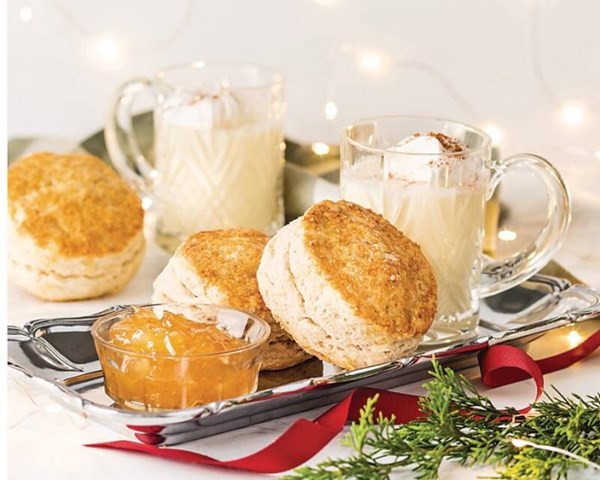 Eggnog biscuits