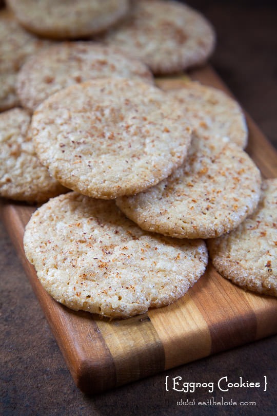 Eggnog cookies