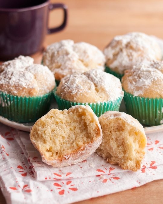 Eggnog doughnut muffins