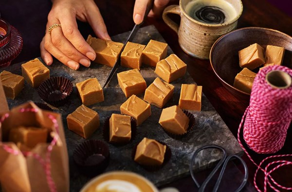 Eggnog fudge