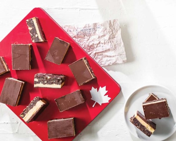 Eggnog Nanaimo bars