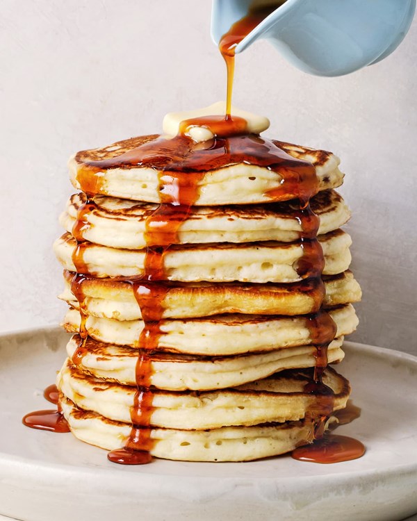 Eggnog pancakes