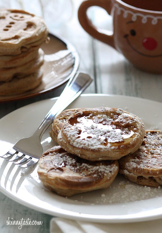 Eggnog pancakes