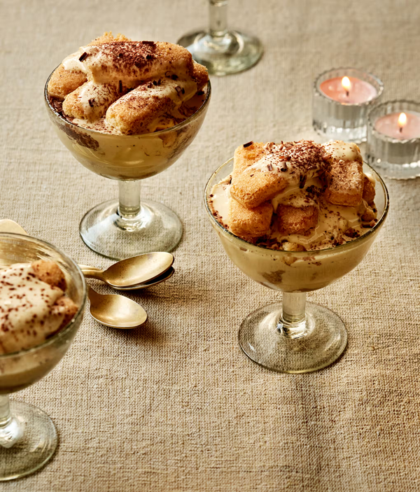 Eggnog tiramisu