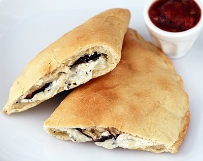 Eggplant & fennel calzones