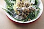 Eggplant and chickpea salad