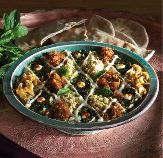 Eggplant and kashk dip (Kashk-o bademjan-e kubideh)