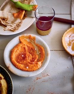 Eggplant and red pepper dip