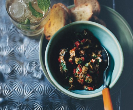 Eggplant and sun-dried tomato spread