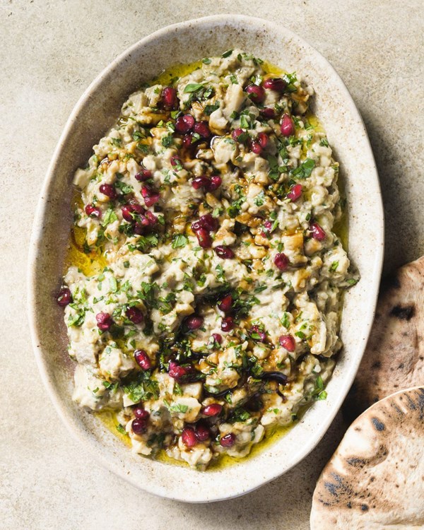 Eggplant and tahini dip (Mutabal)