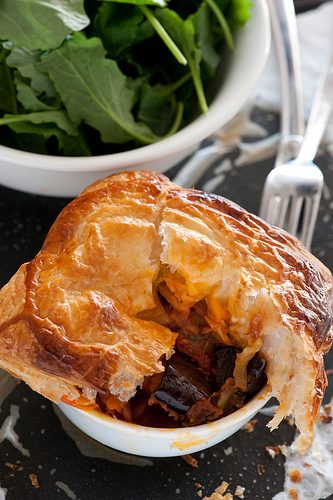Eggplant (aubergine) & tomato pies
