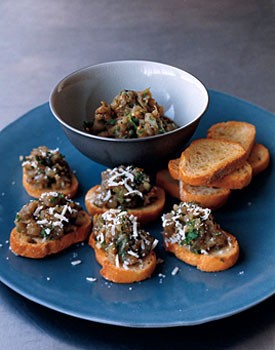 Eggplant bruschette