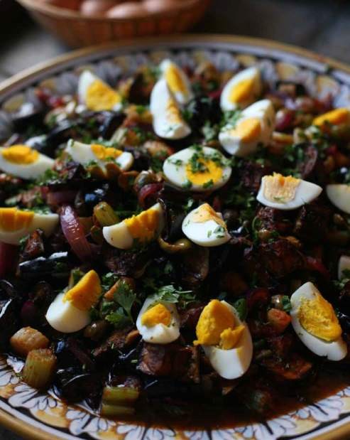Eggplant caponata (Caponata di melanzana)