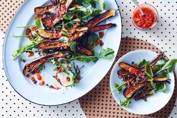 Eggplant caponata salad