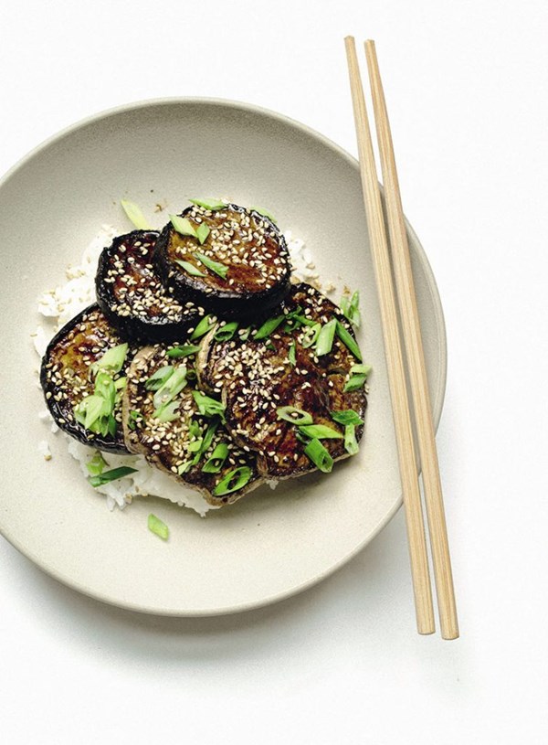 Eggplant 'char siu' style