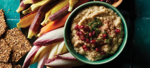 Eggplant dip (Moutabal)
