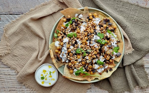 Eggplant fatteh