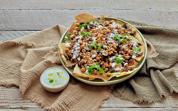 Eggplant fatteh (Fatteh batenjan)
