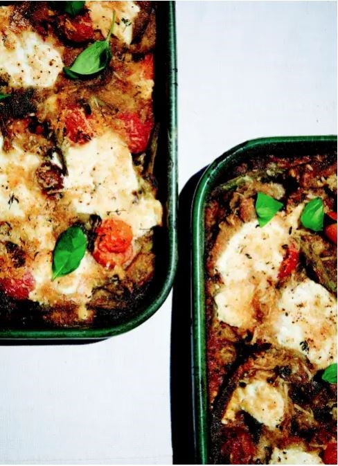 Eggplant gratin