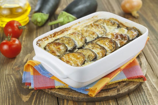 Eggplant gratin