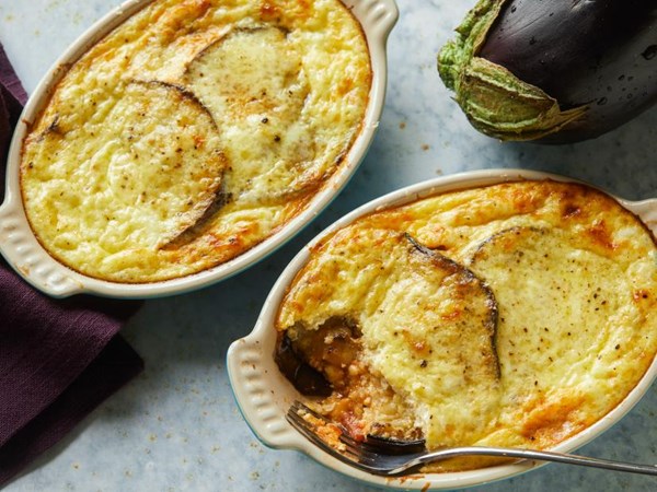 Eggplant gratin