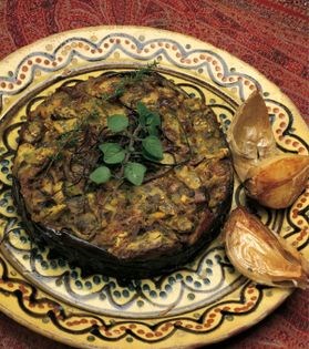 Eggplant kuku (Kuku-ye bademjan)