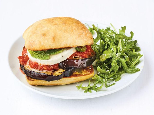 Eggplant marinara sandwiches 