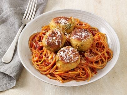Eggplant meatballs with marinara sauce