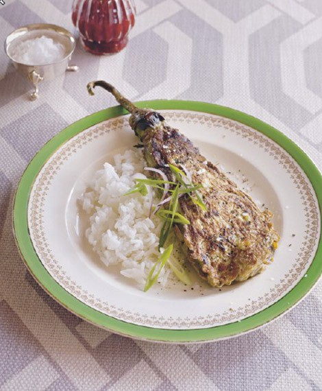 Eggplant omelette (Tortang talong)