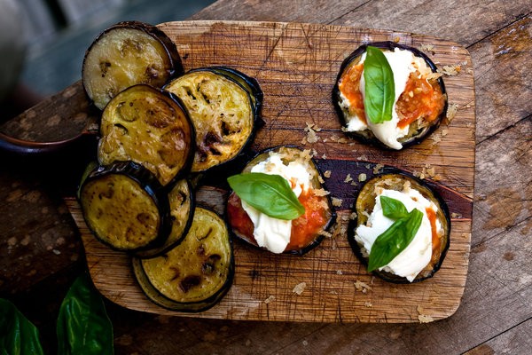 Eggplant Parmesan deconstructed