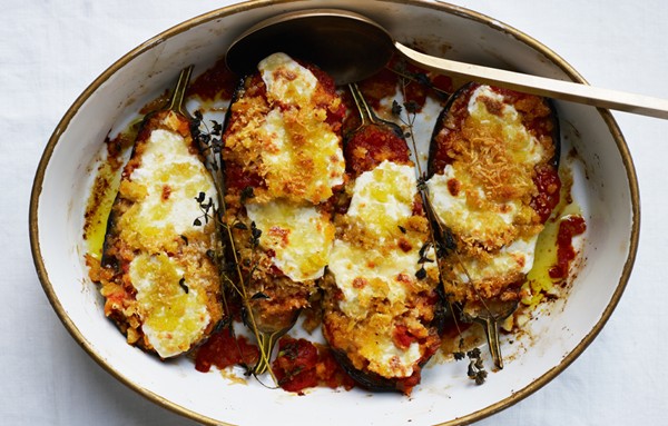 Eggplant Parmesan with fresh mozzarella