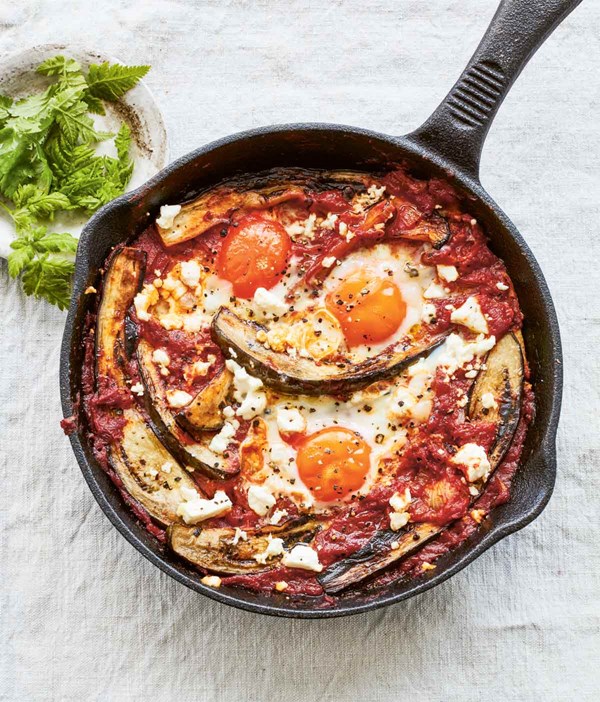 Eggplant shakshuka