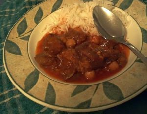 Eggplant stew (Tabikh bitinjan)