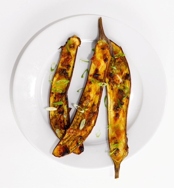 Eggplant with bacon miso