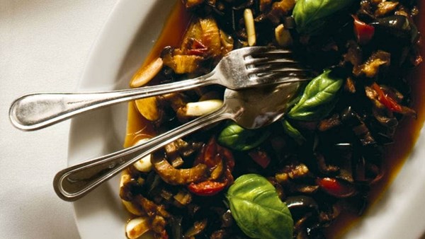 Eggplant with Parmesan and tomato (Melanzane Parmigiana)