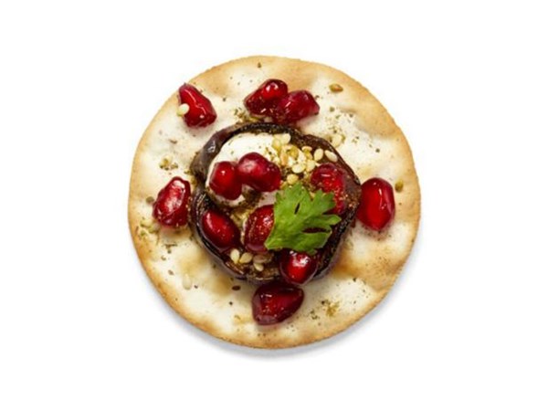 Eggplant with pomegranate seeds