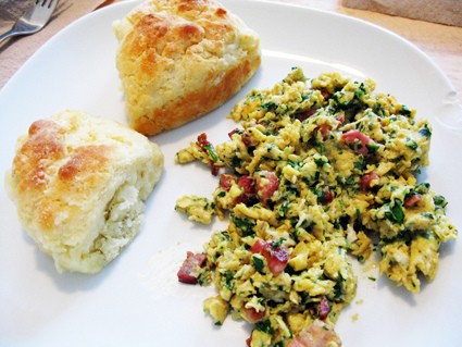 Eggs and biscuits